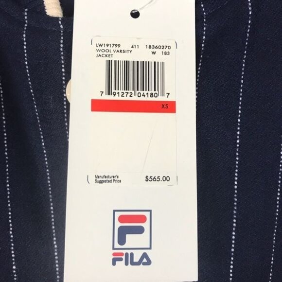 NWT Fila x Bandier Melton Wool Varsity Jacket Size XS - Picture 10 of 13